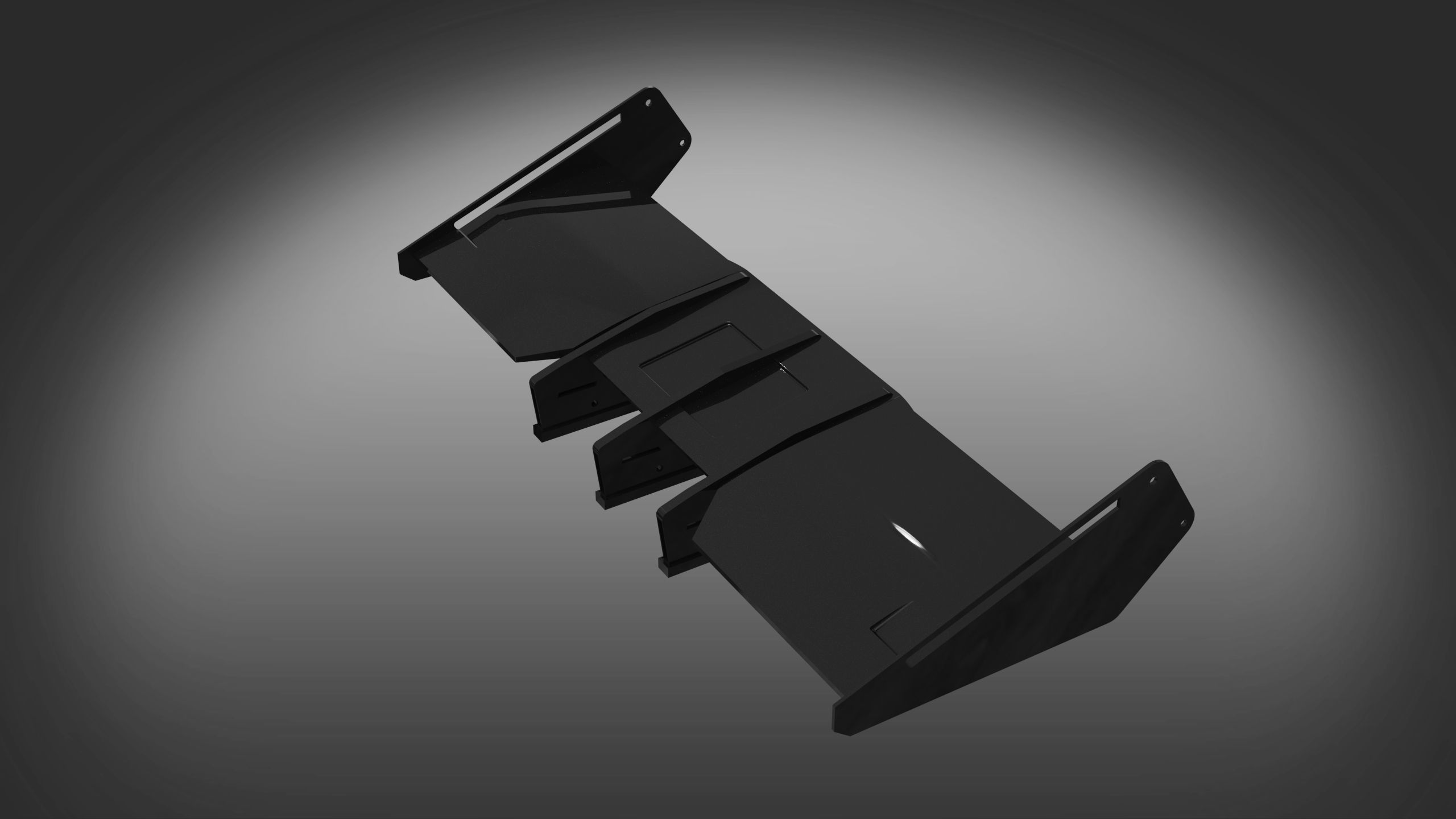 spoiler design sport car auto moto garage  3D model_4