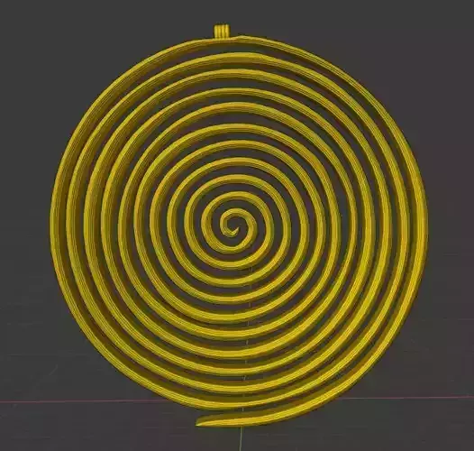 Spiral Necklace Pendant