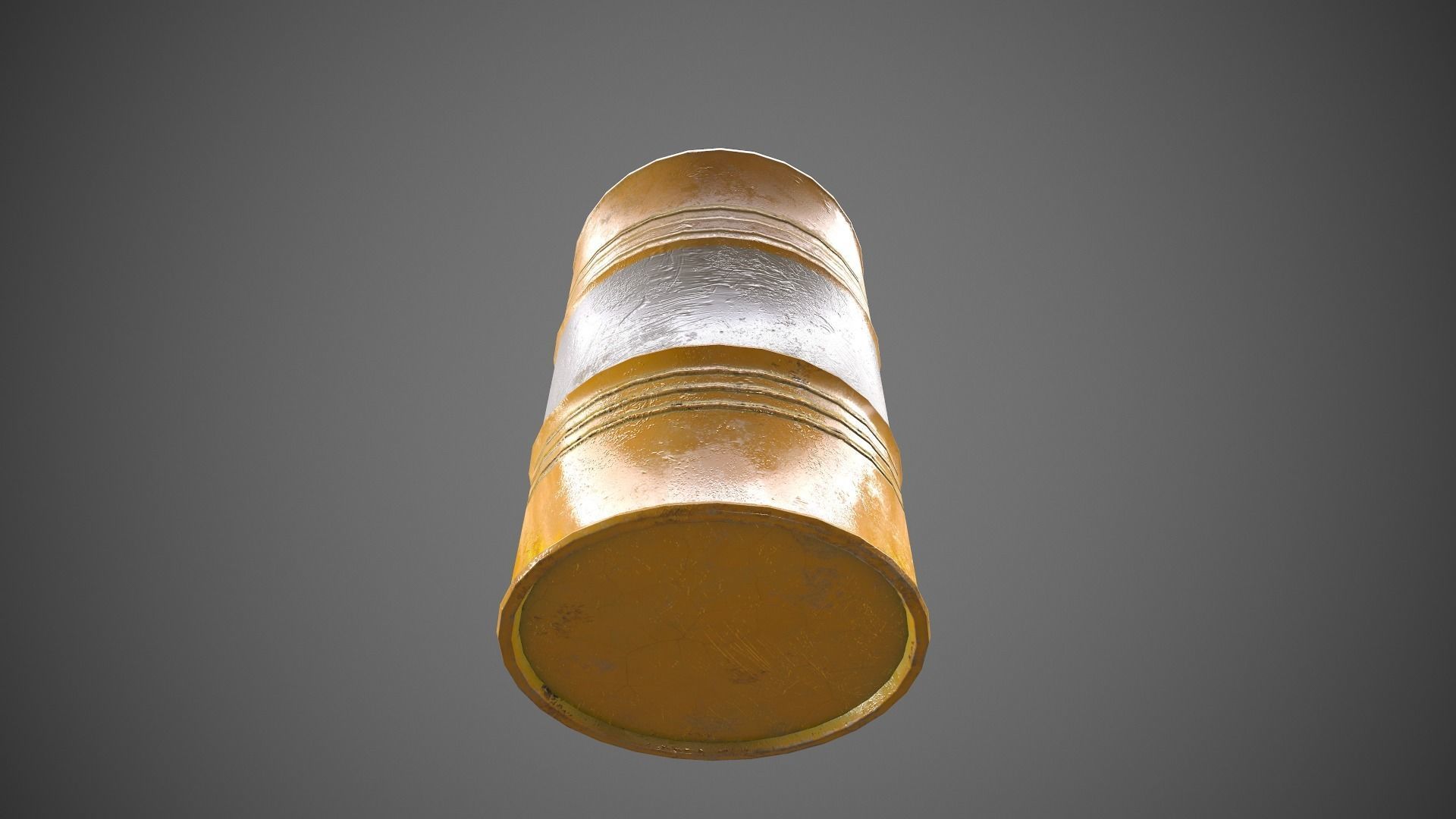 Low poly Oildrum PBR Game-ready barrel Low-poly 3D model_33