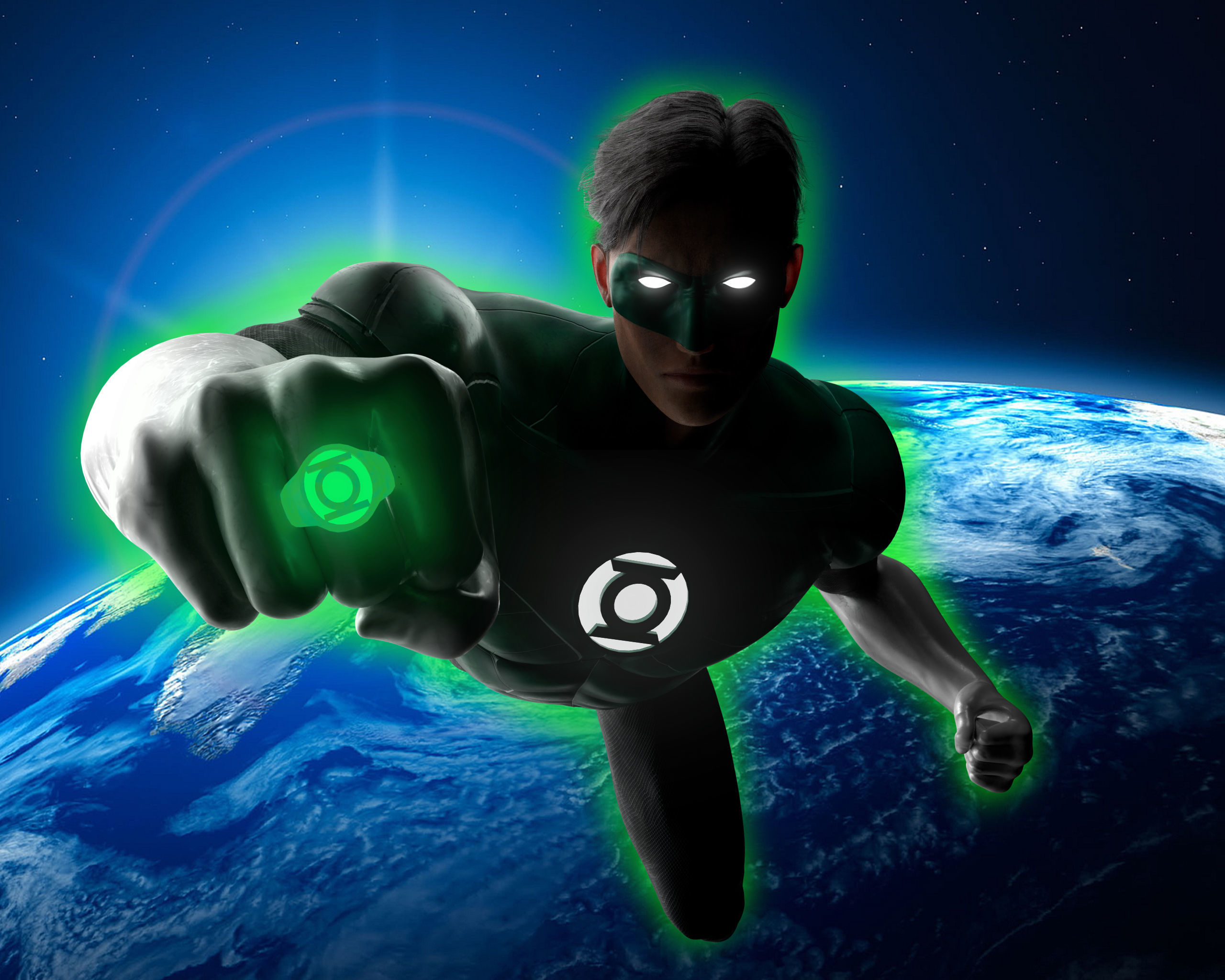 Green Lantern - Hal Jordan Low-poly 3D model_20