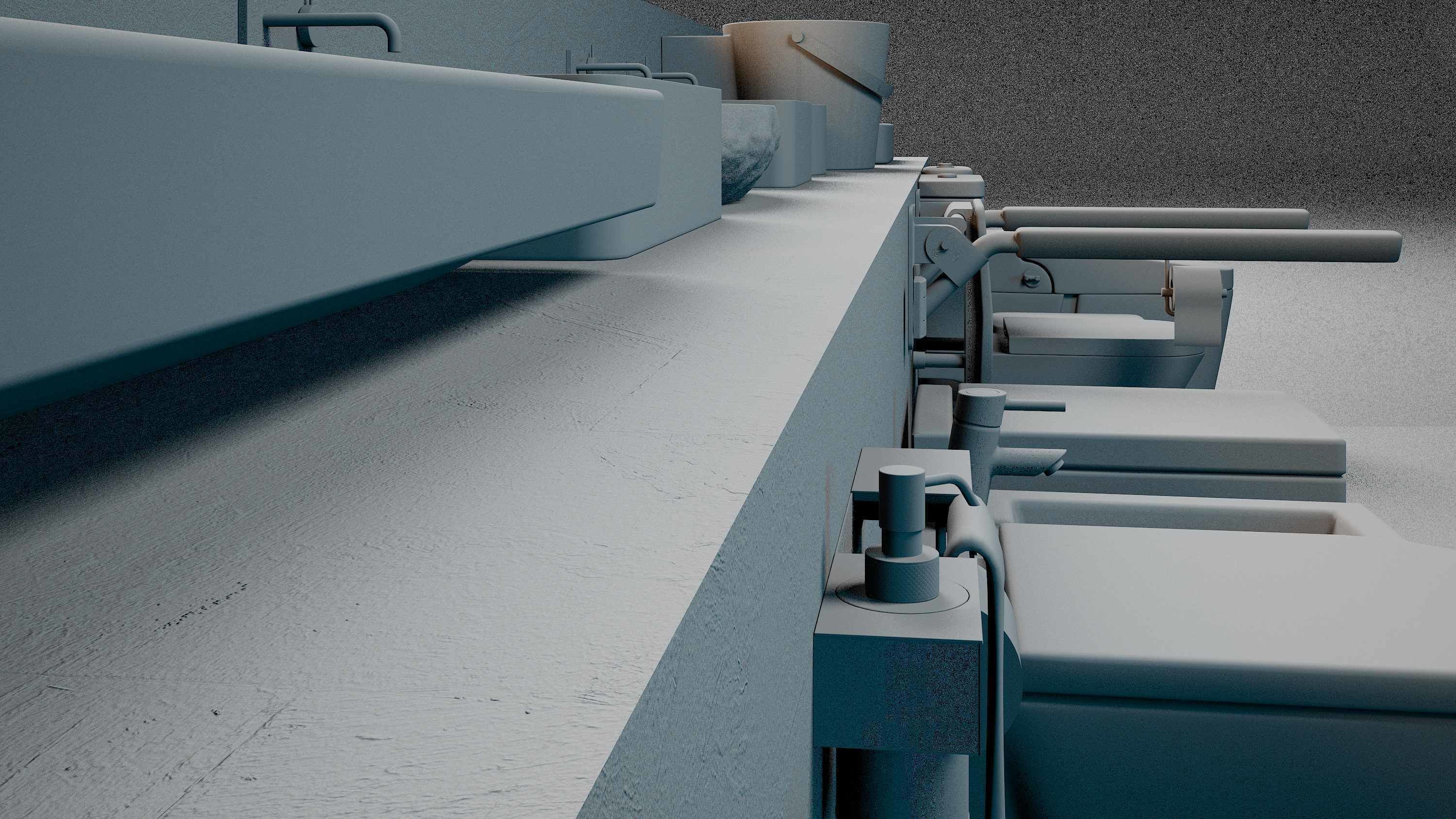 Render ready vray Toilet commodo 3d model  3D model_20