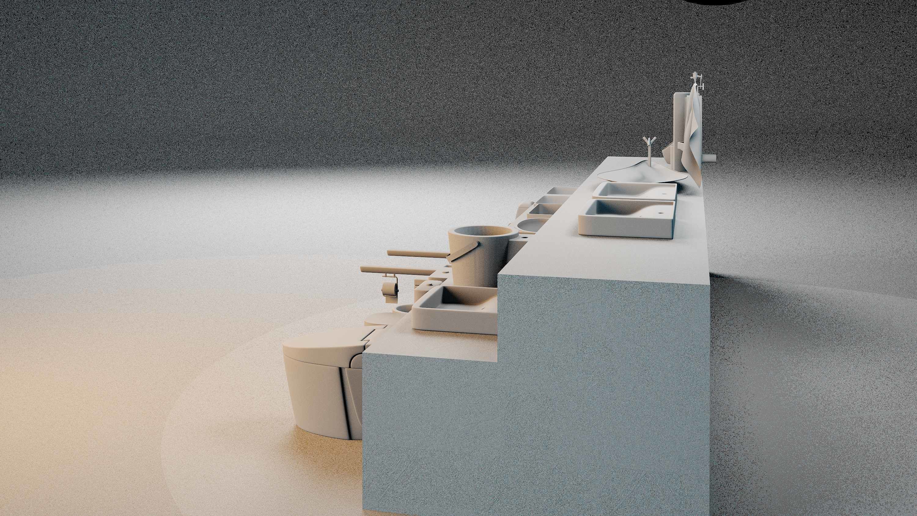 Render ready vray Toilet commodo 3d model  3D model_28