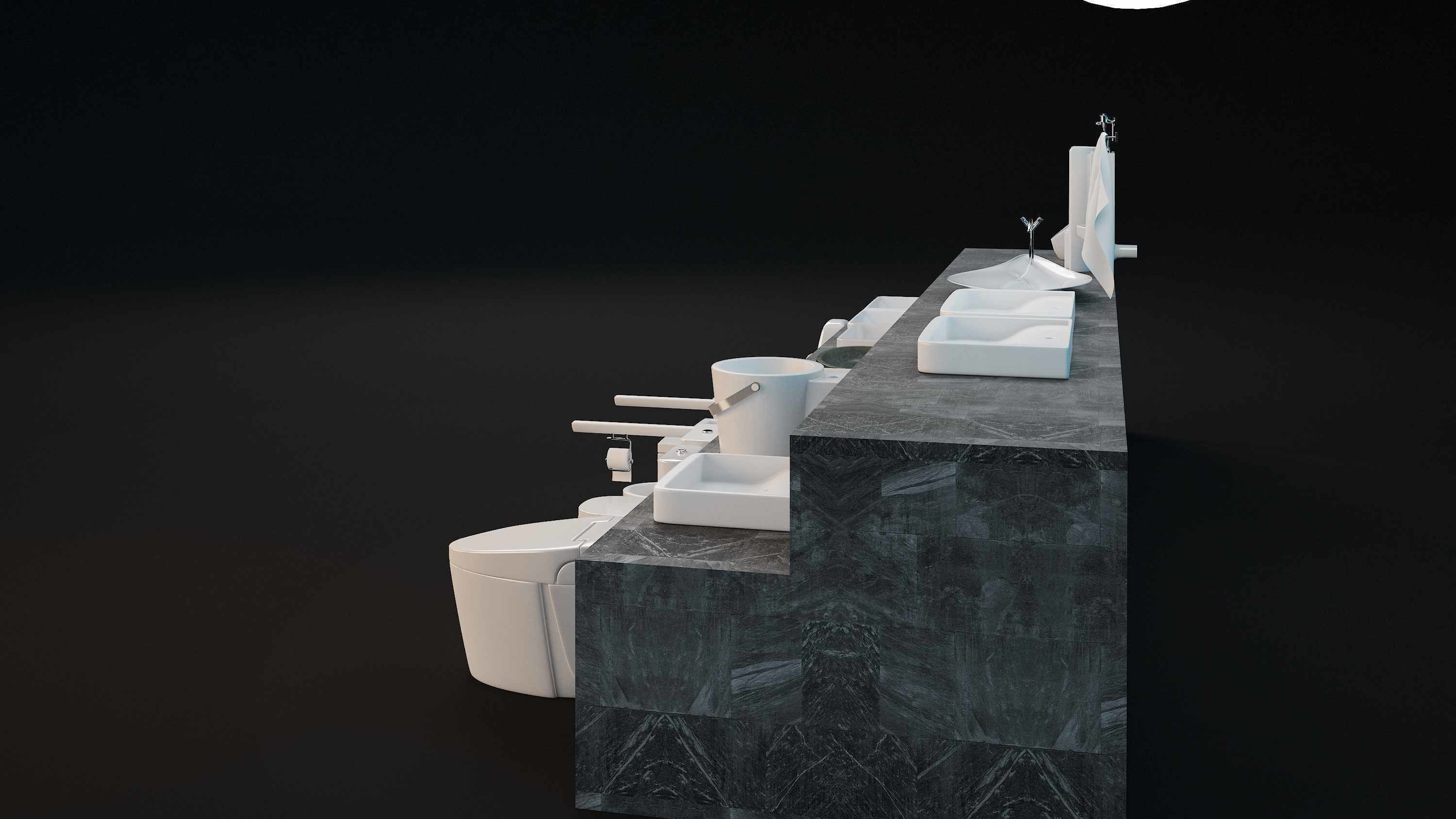 Render ready vray Toilet commodo 3d model  3D model_27