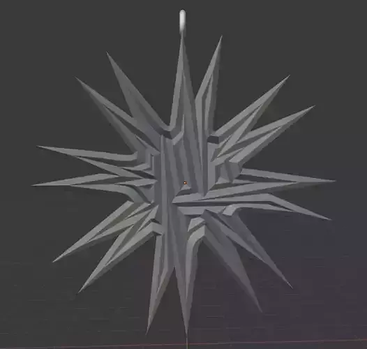 Sun Star Pendant Necklace 2 3D print model