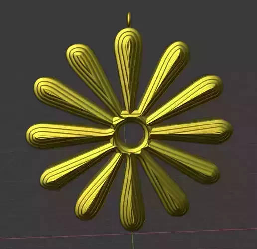 Flower Daisy Necklace Pendant 2