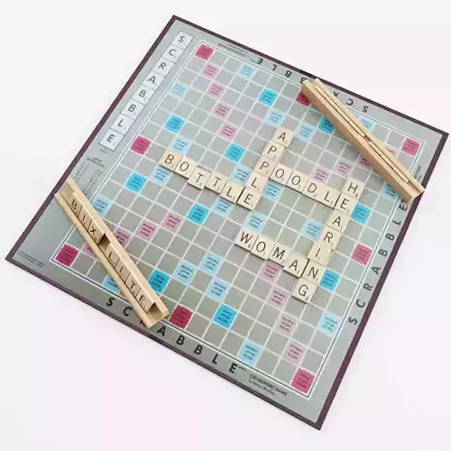 Scrabble Board Game 3D model