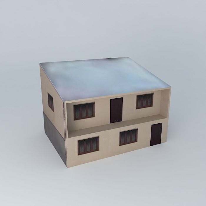 Quiet street in Pilsen Free 3D model_2