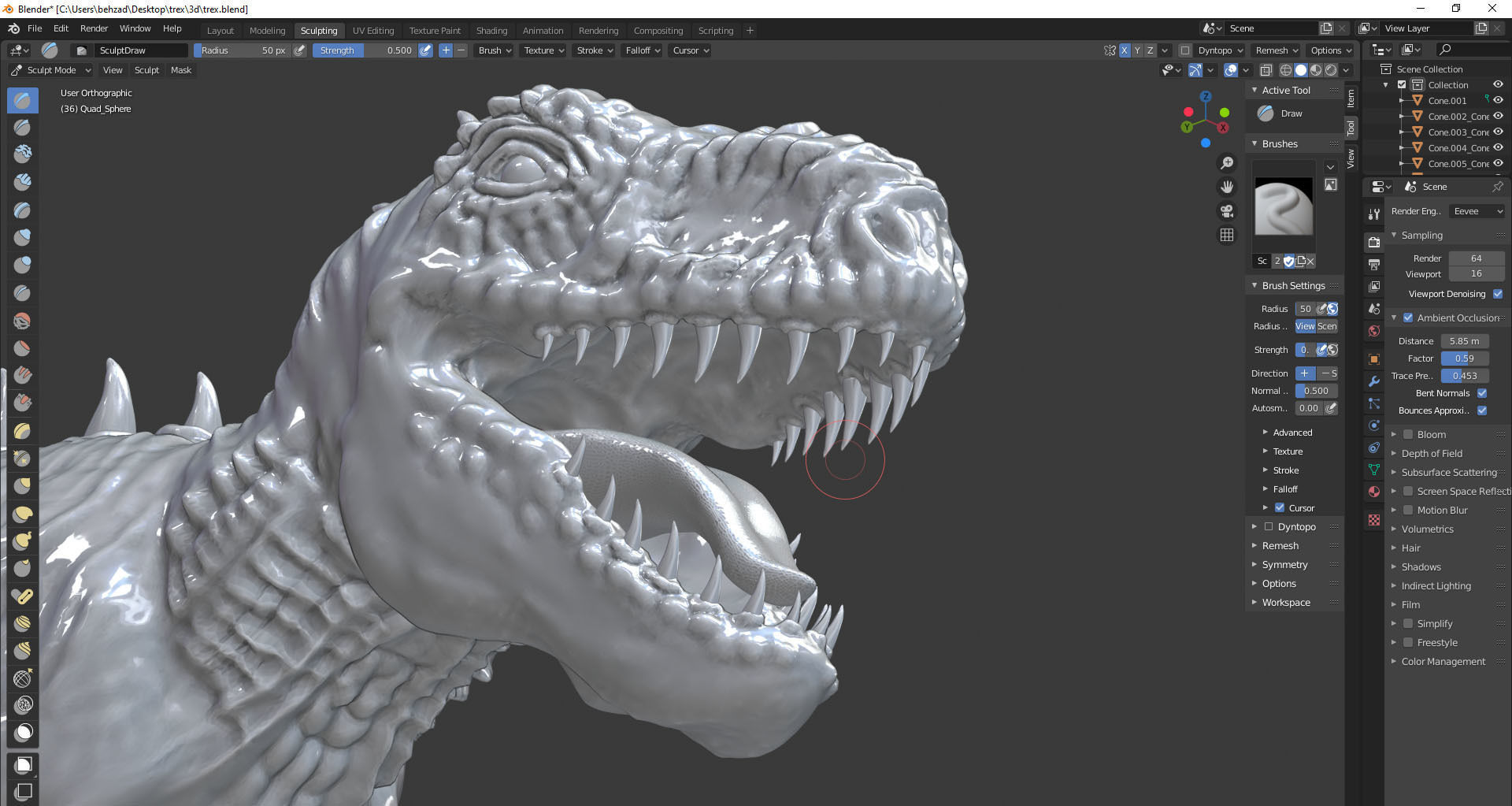 trex for 3d printing 3D print model_21
