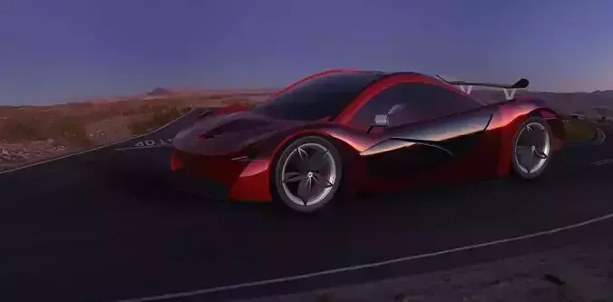 Red Maclerean Sports Car