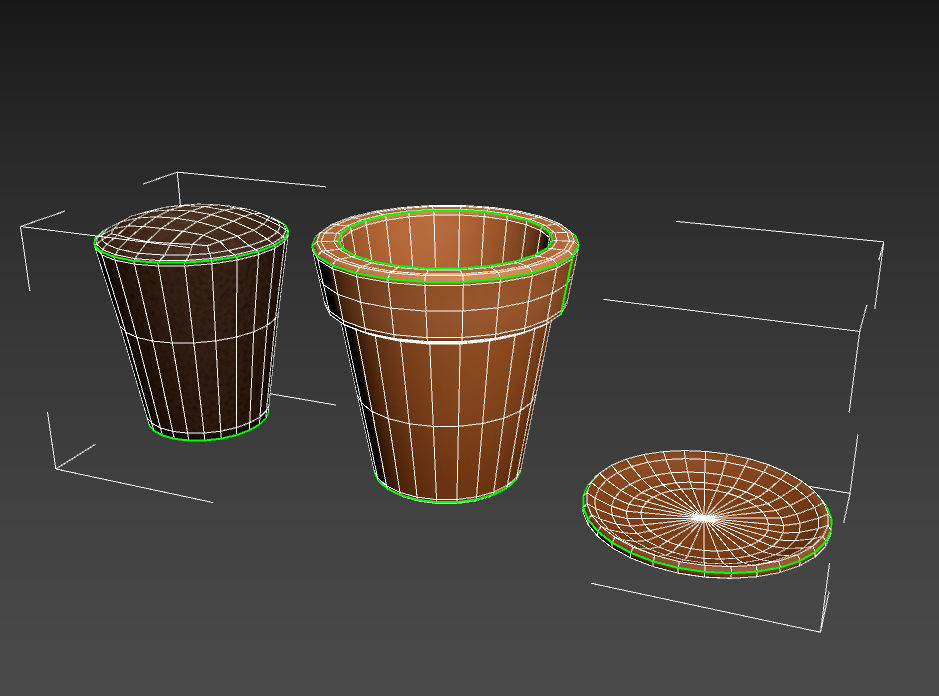 Flower Pot 3D model_18
