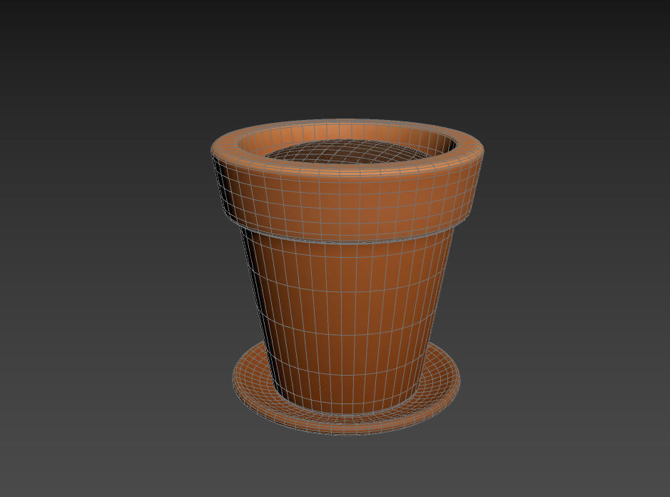 Flower Pot 3D model_15