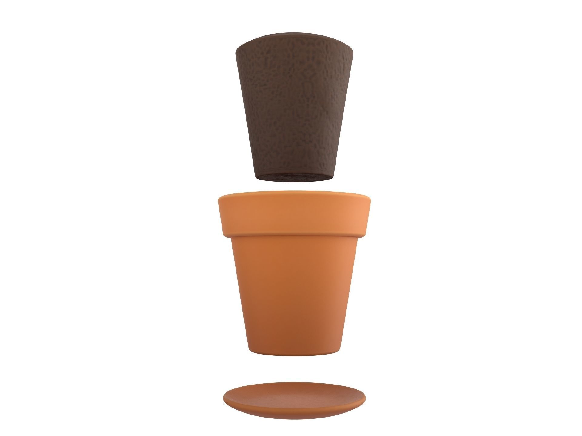 Flower Pot 3D model_5