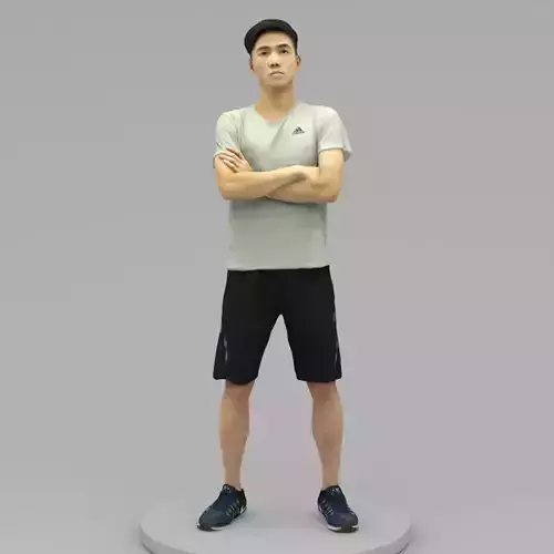 A Young Man With Arms Crossed 