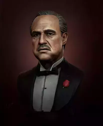 Godfather Marlon Brando 3D print model