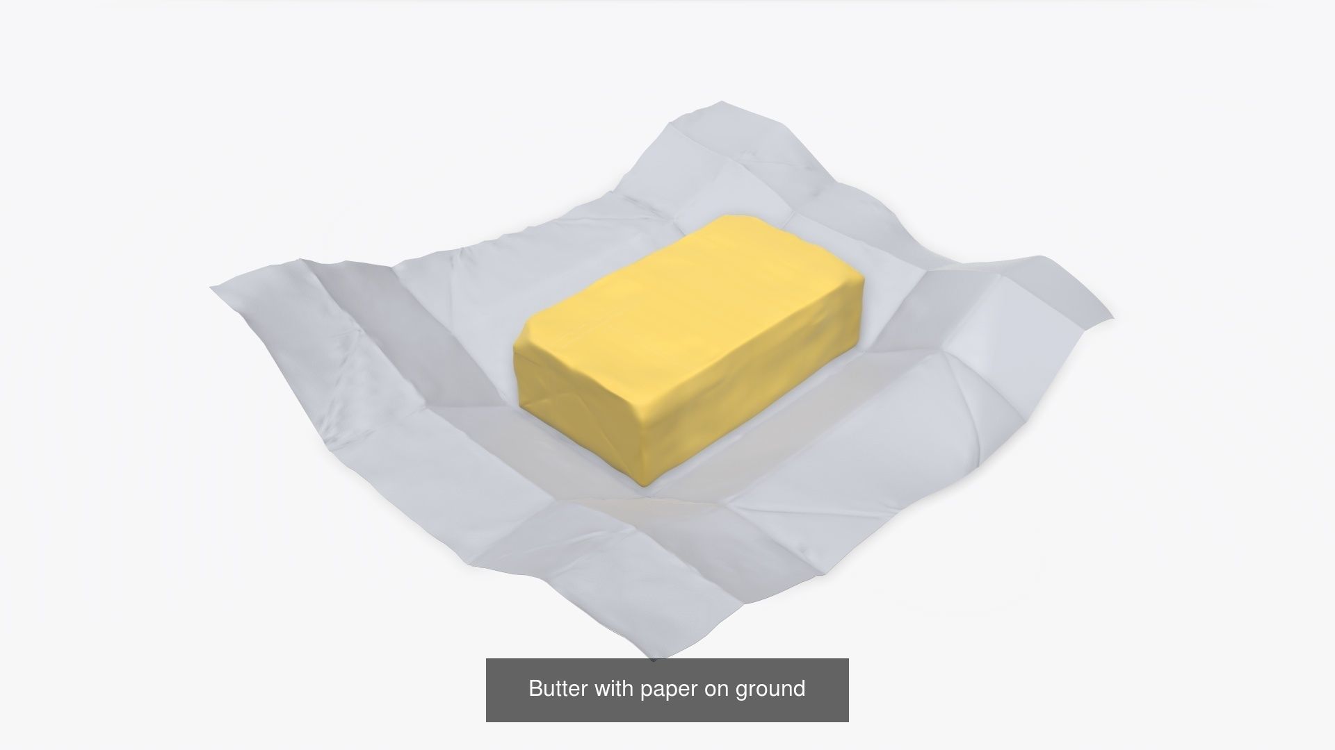 Butter margarine plastic container package box mock-up 3D Model Collection_9