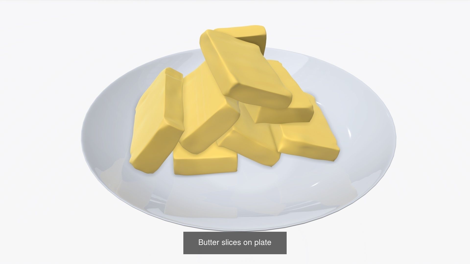 Butter margarine plastic container package box mock-up 3D Model Collection_8