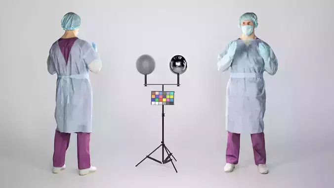 Surgeon doctor in sterile gloves preparing for operation 77