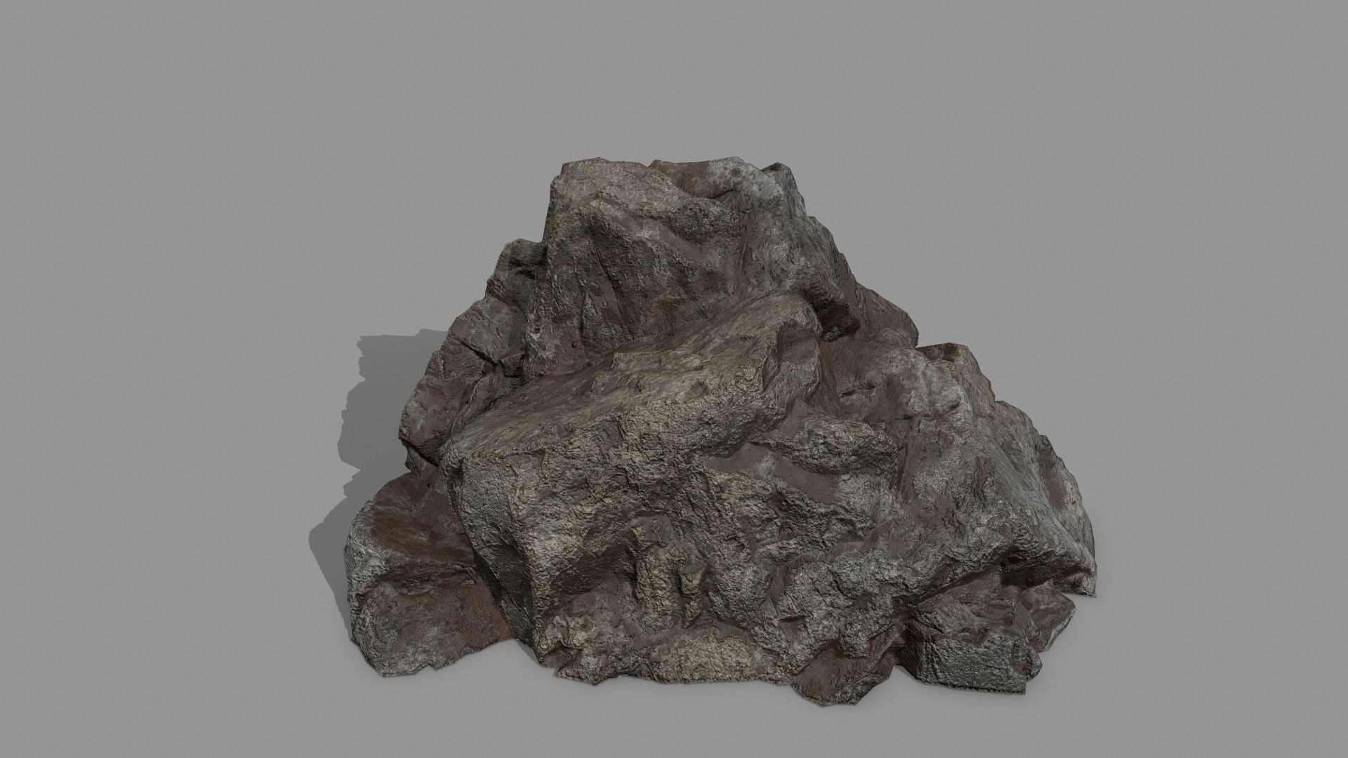 Rock Set Low-poly 3D model_12