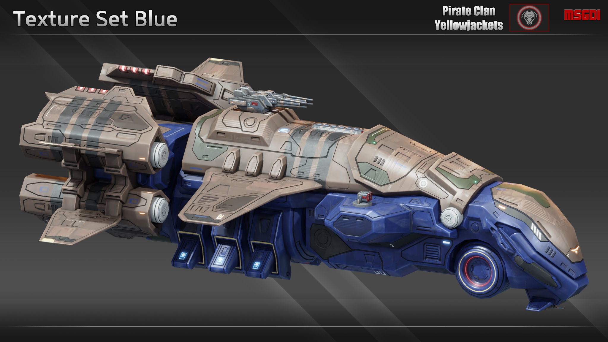 Spaceship Blackbird Destroyer Low-poly 3D model_6