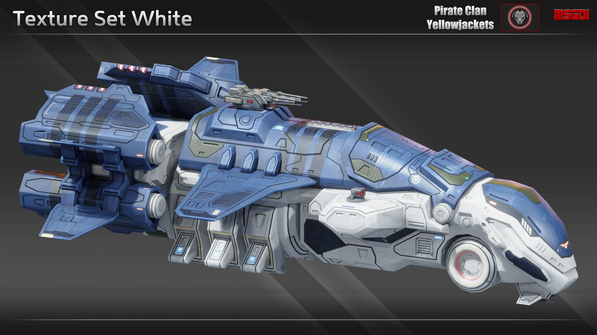 Spaceship Blackbird Destroyer Low-poly 3D model_9