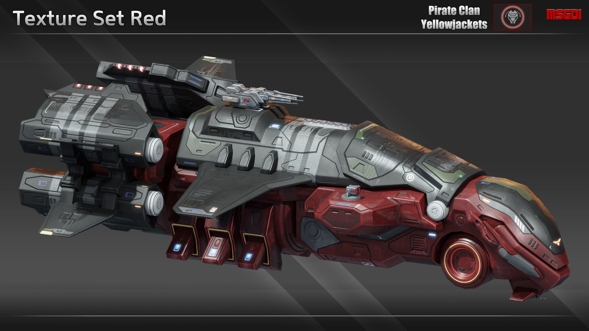 Spaceship Blackbird Destroyer Low-poly 3D model_8