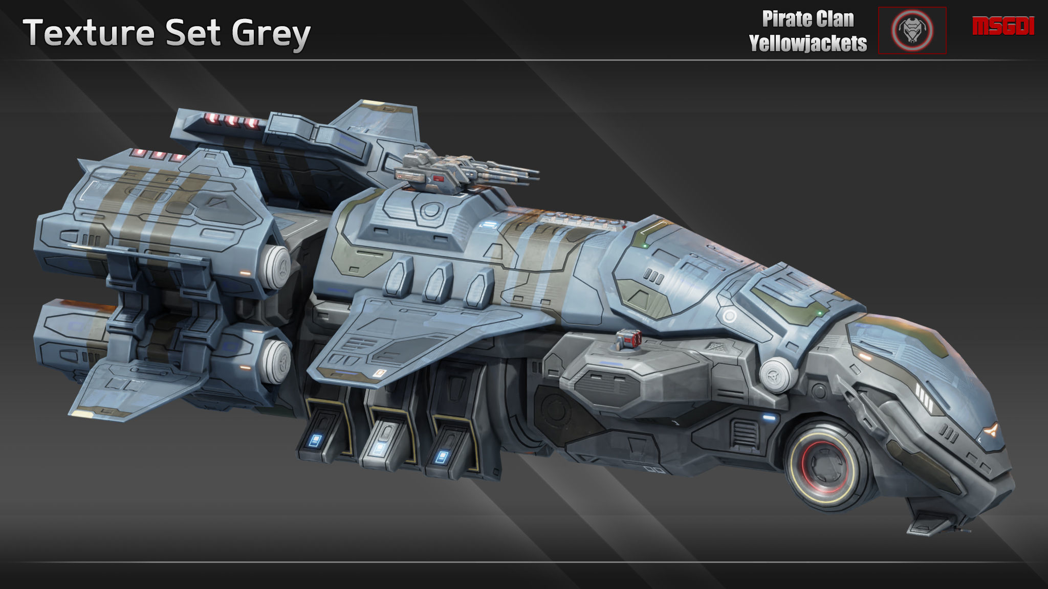 Spaceship Blackbird Destroyer Low-poly 3D model_7