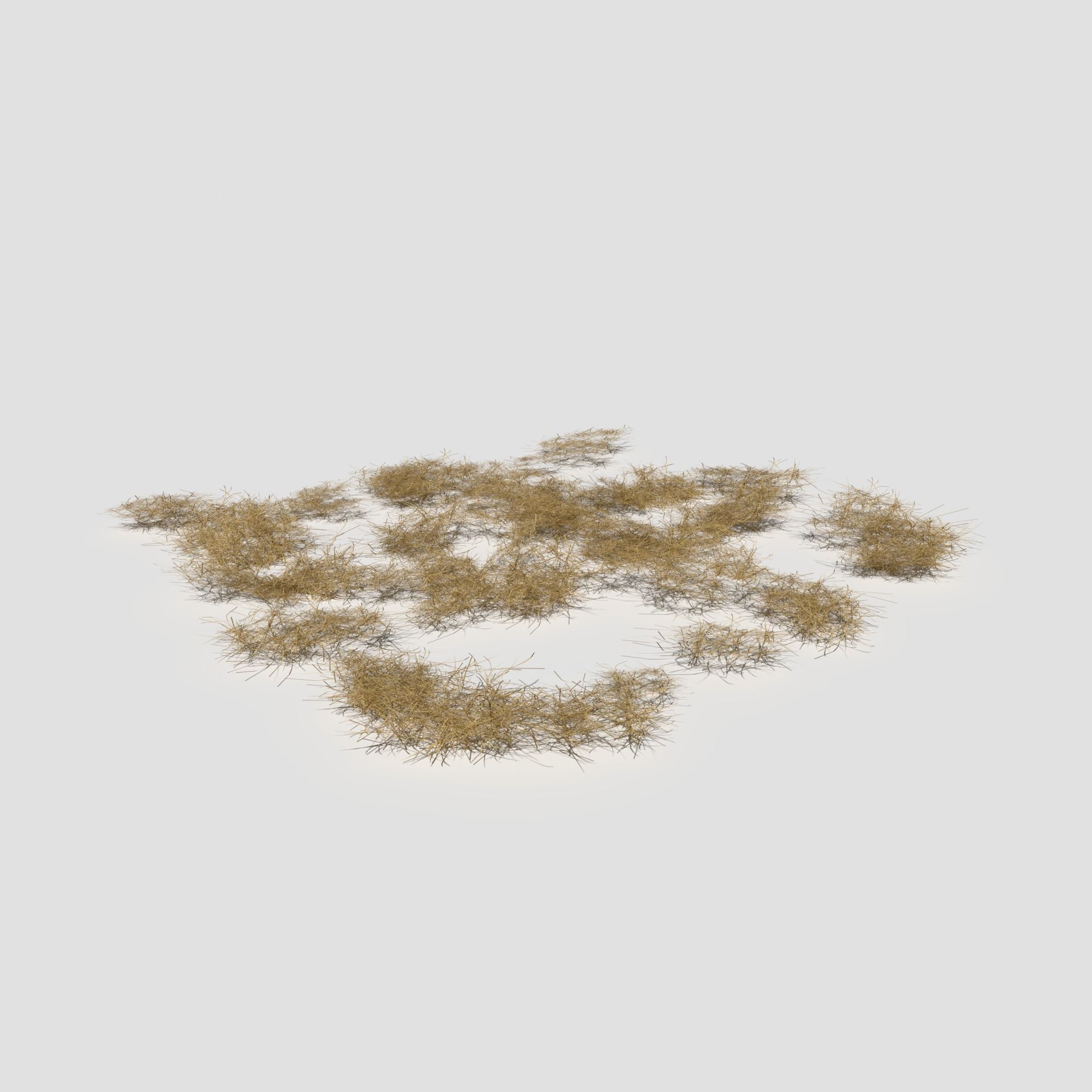 Creeping Buttercup Flower Meadow Patch 3D model_14