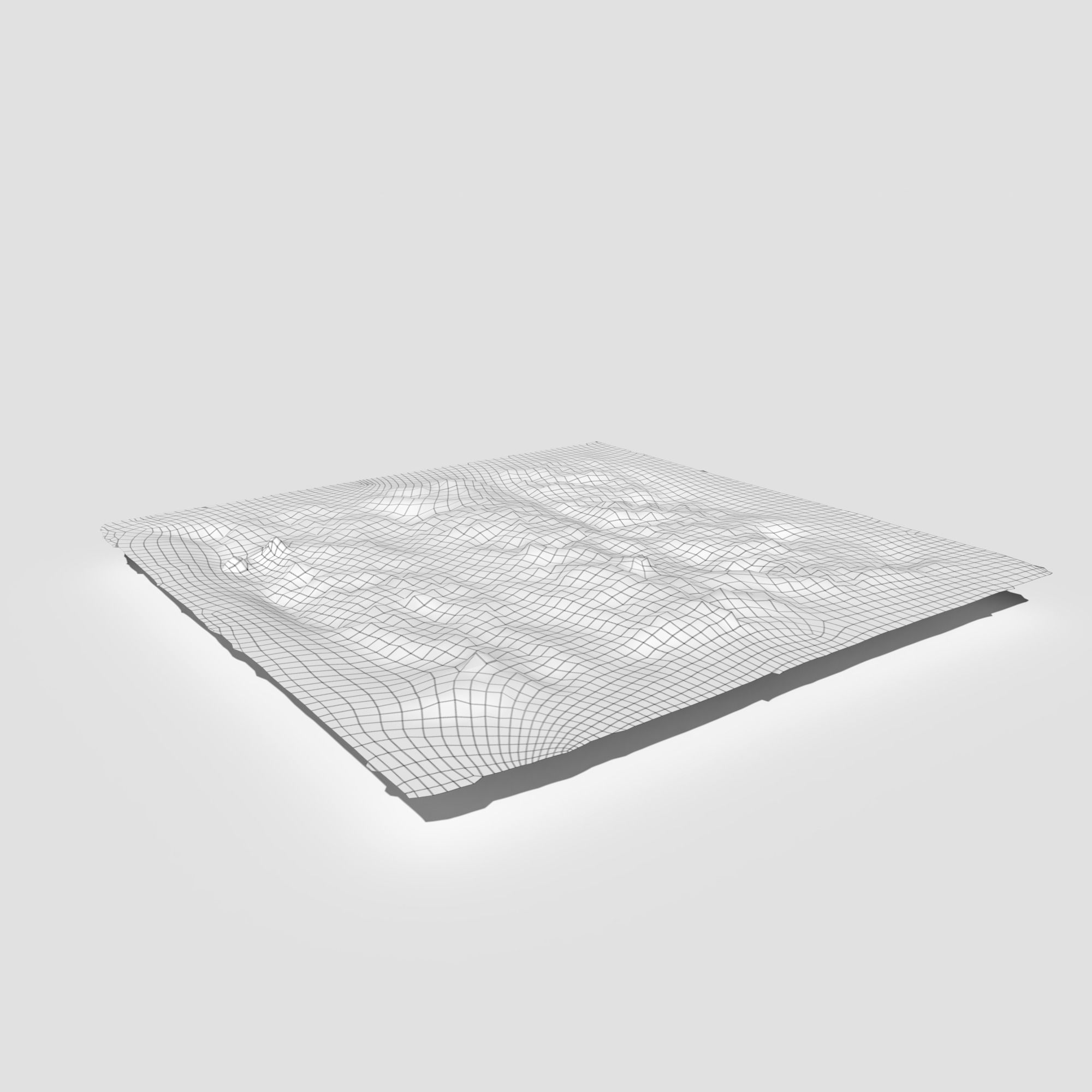 Creeping Buttercup Flower Meadow Patch 3D model_7