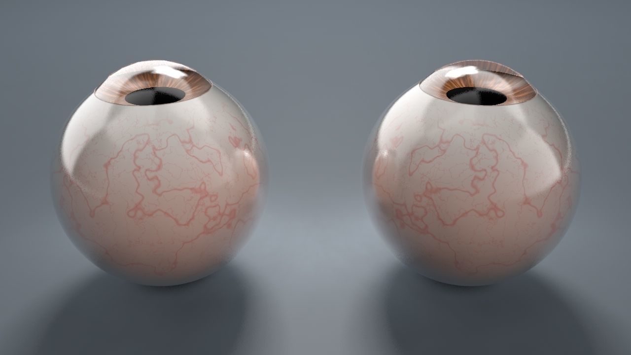 Brown Eyeball Low-poly 3D model_3