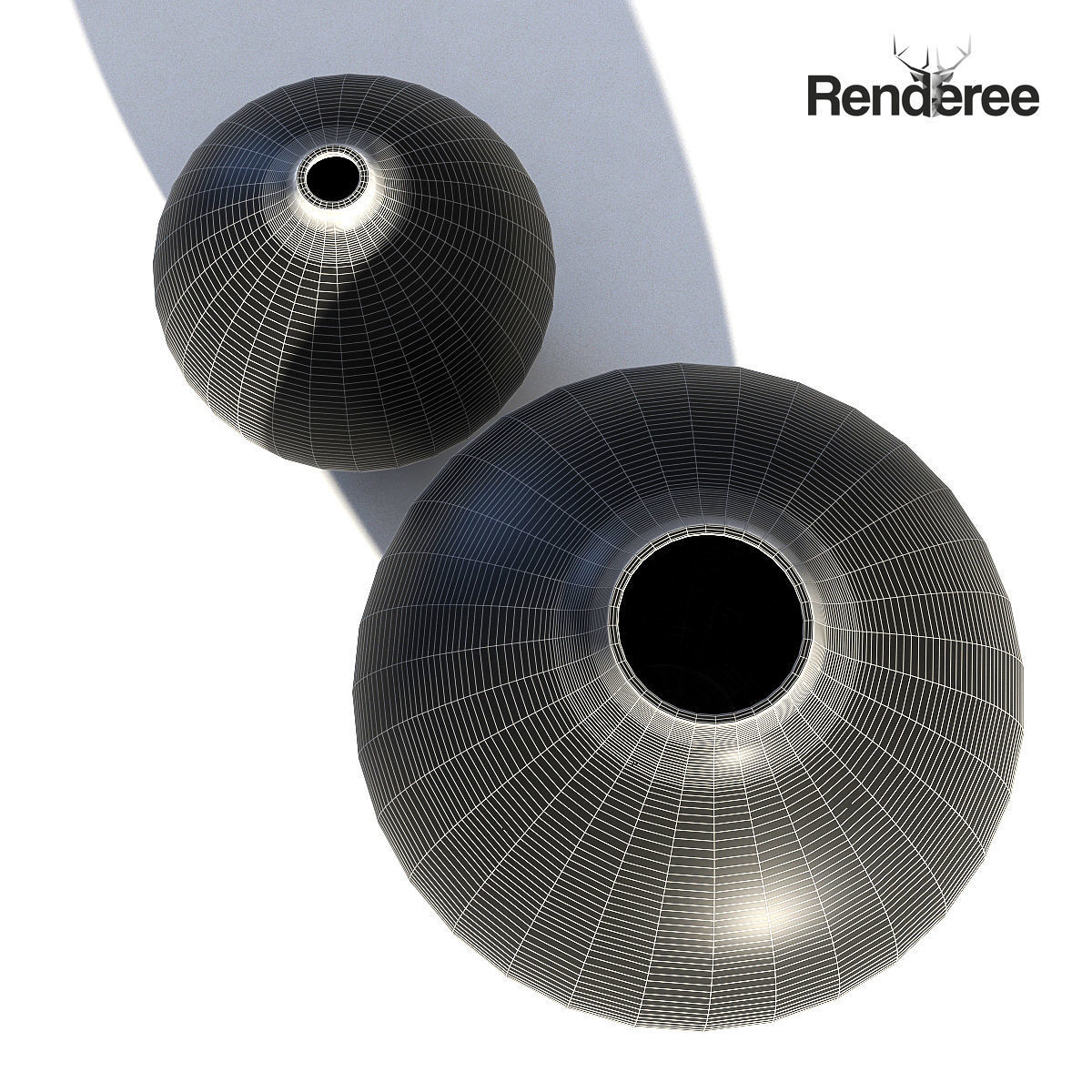 Porcelain China Vase 3D model_6