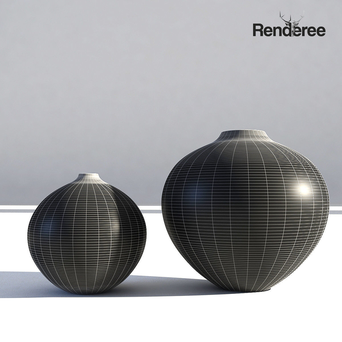 Porcelain China Vase 3D model_9