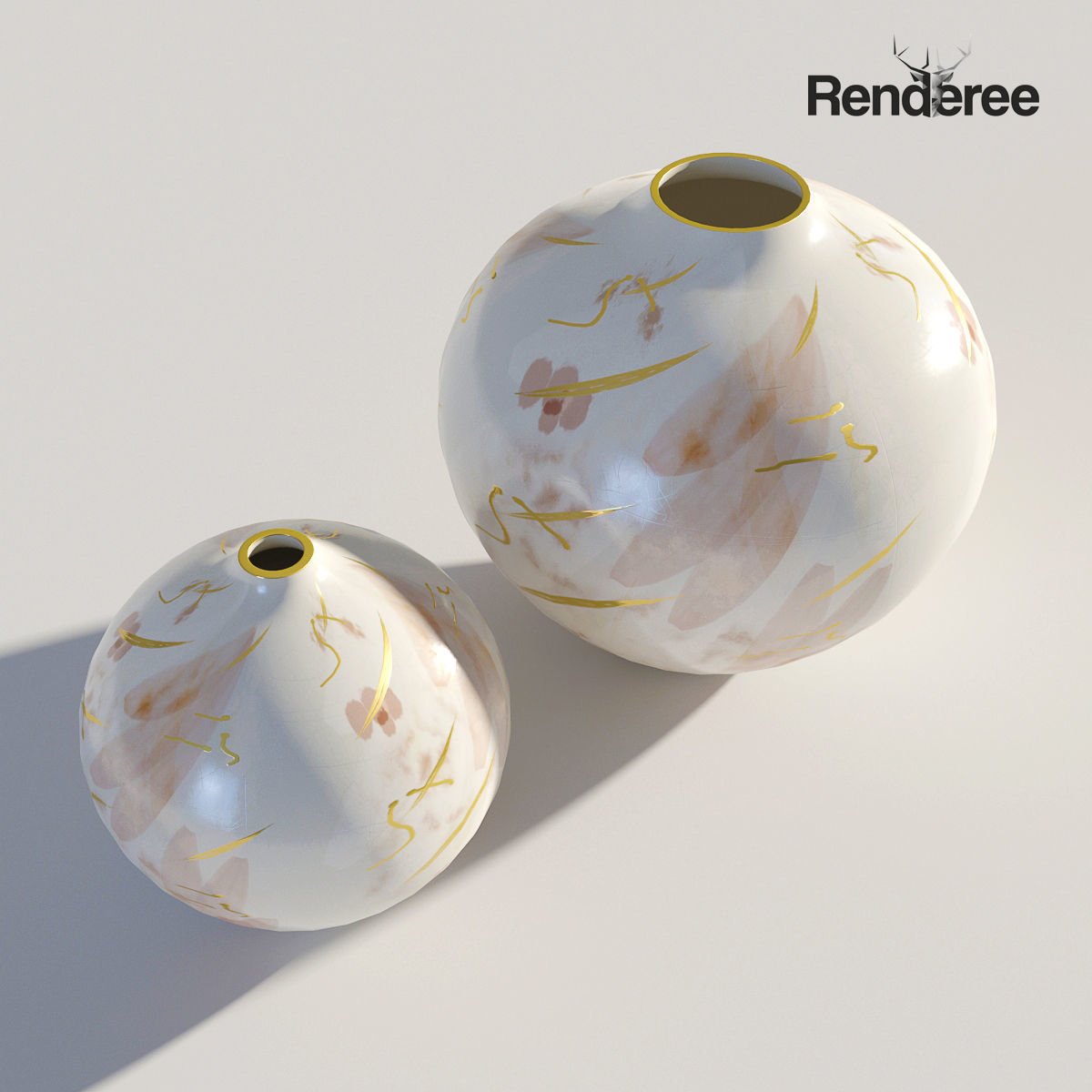 Porcelain China Vase 3D model_1
