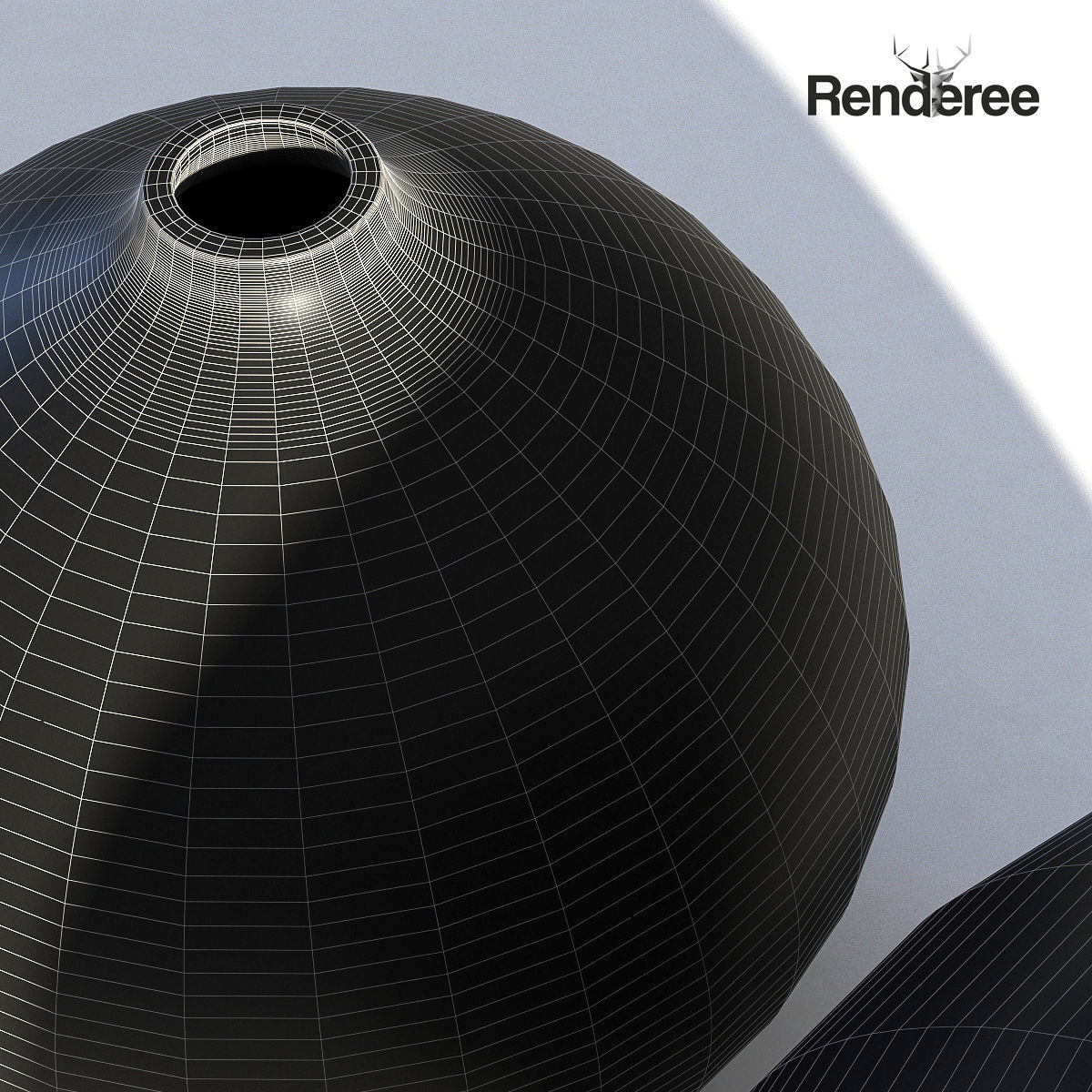 Porcelain China Vase 3D model_8