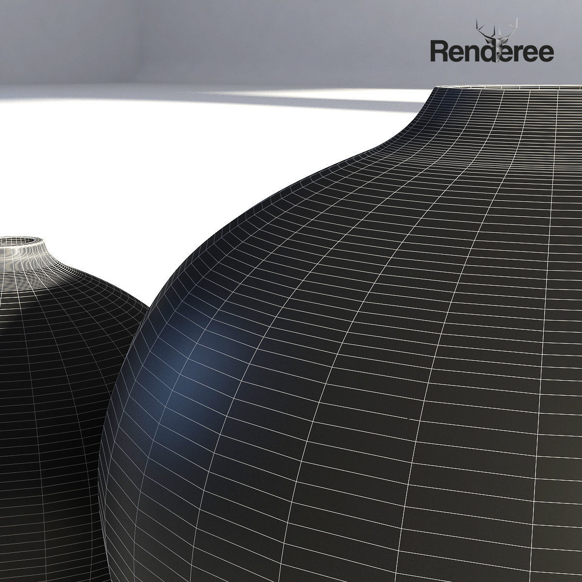 Porcelain China Vase 3D model_7