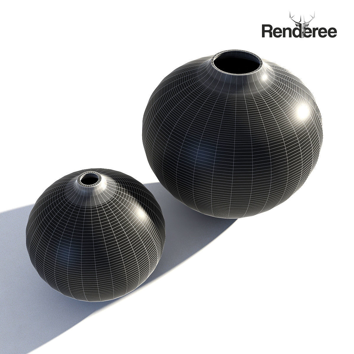 Porcelain China Vase 3D model_10