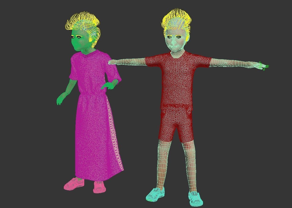 Arabic people static 16 x different models 128 poses 3D Model Collection_7