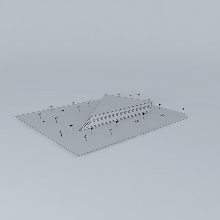 Business building project 1 Free 3D model_3