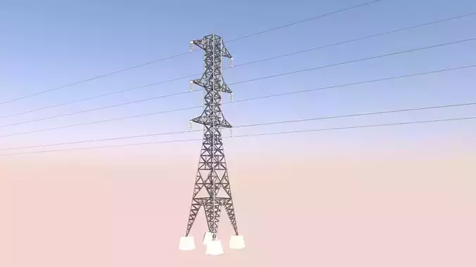 ELECTRIC TOWER-LOW POLY