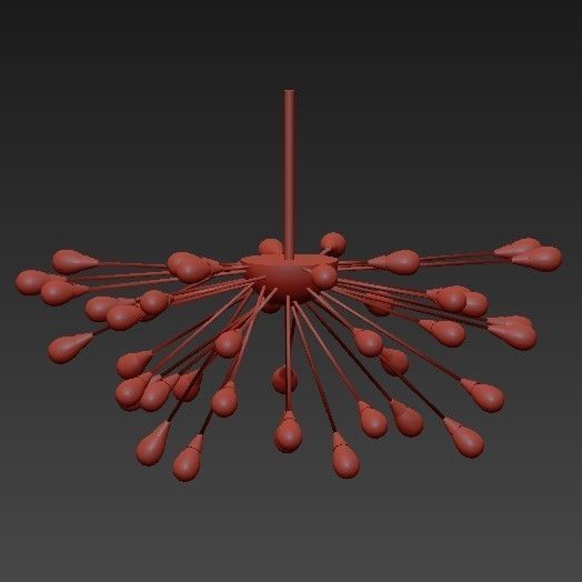 Original Sputnik Kronleuchter 3D model_4