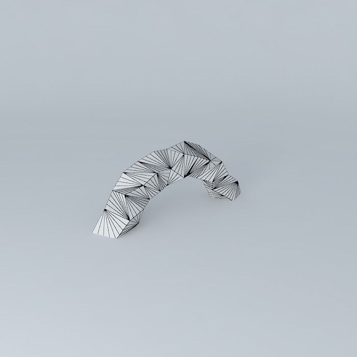 Crystal Bow Building Free 3D model_4