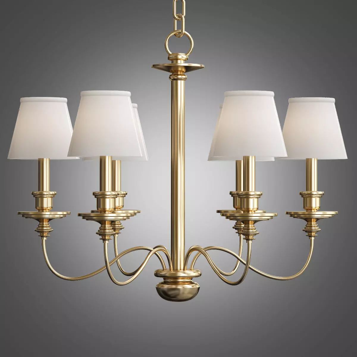 Visual Comfort Chandelier 3D model_0