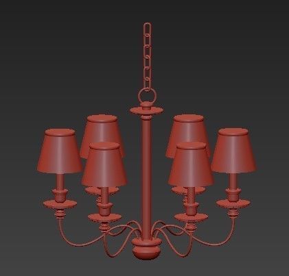 Visual Comfort Chandelier 3D model_4