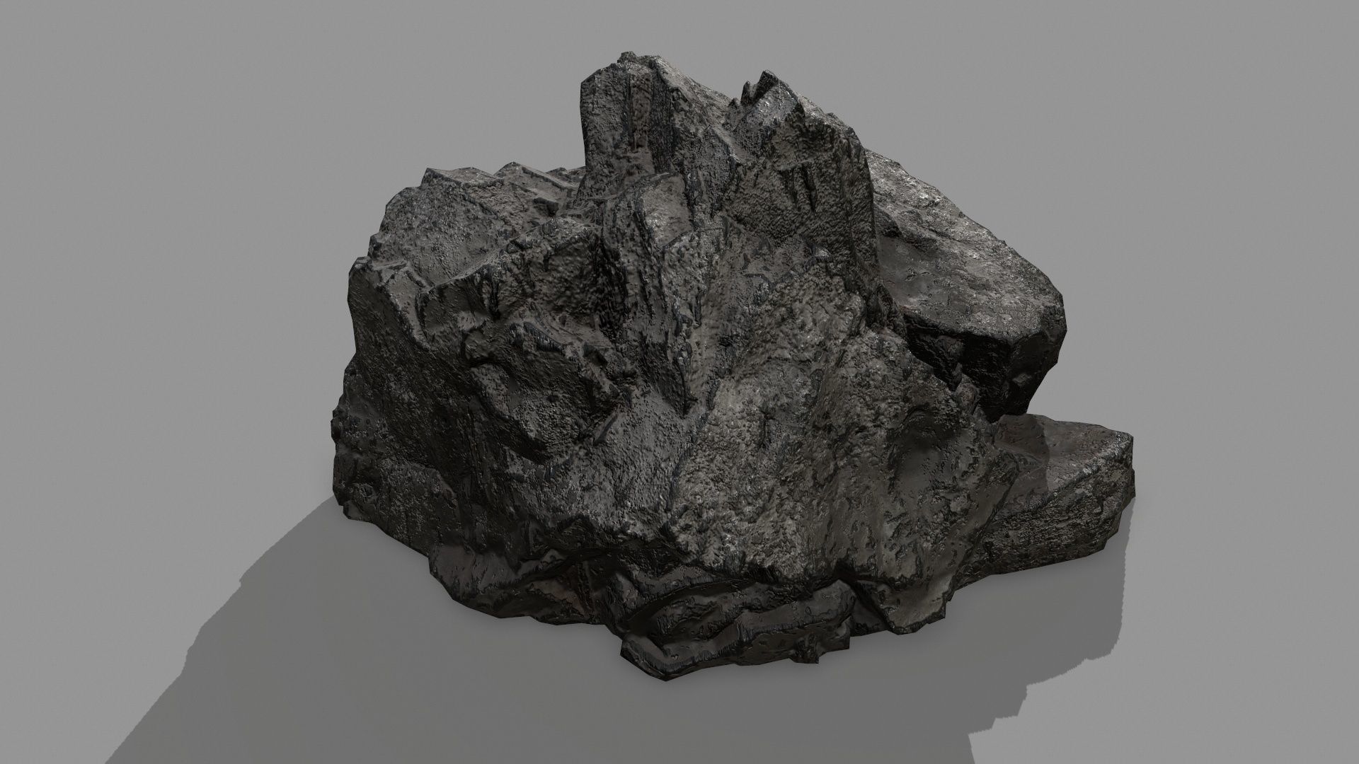 Rock Set Low-poly 3D model_11