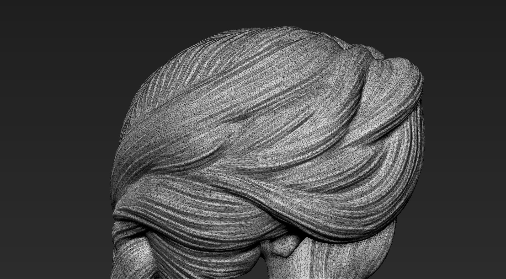 Female Hair Collection 1 3D model_14