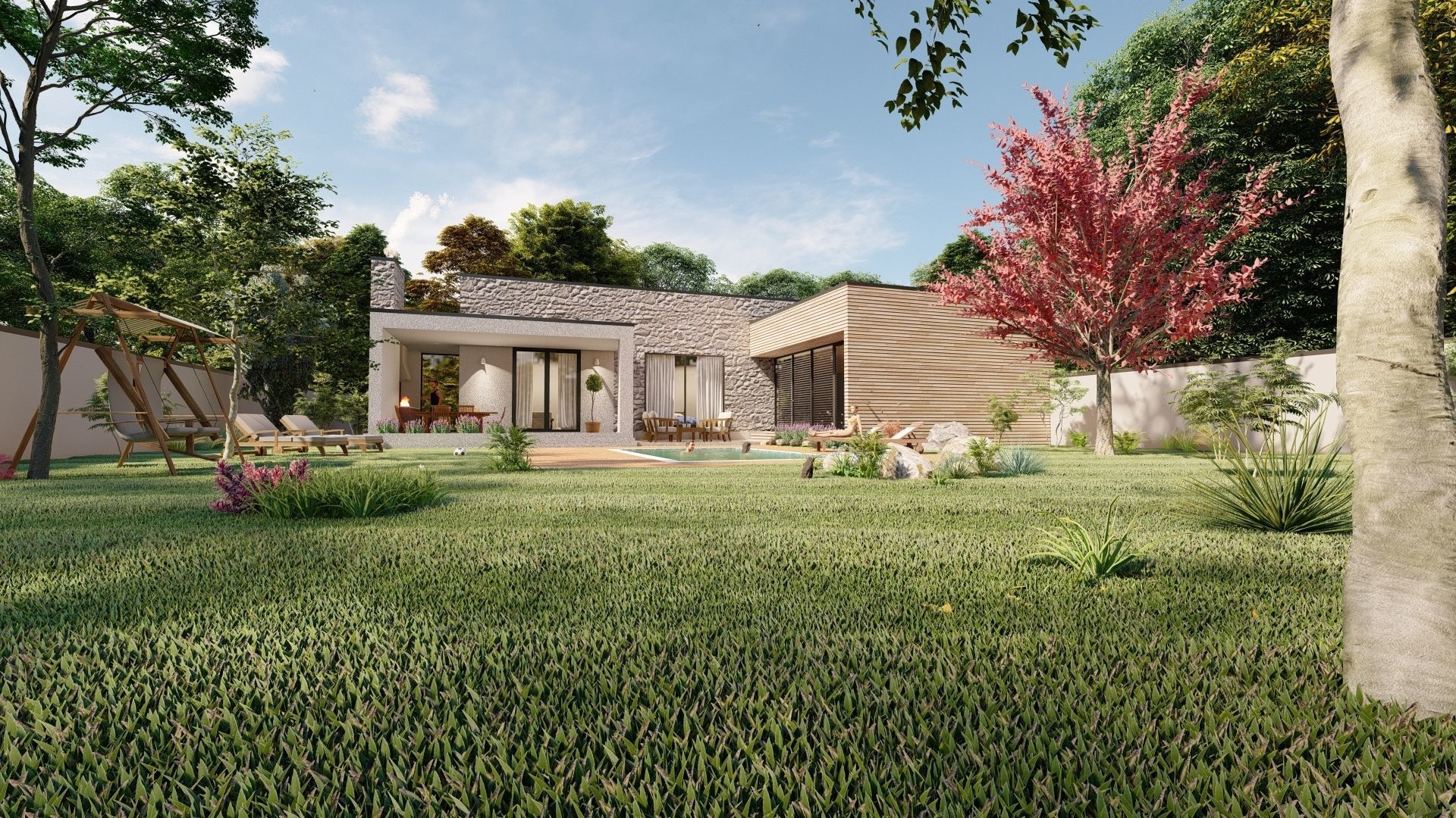 modern design house casa istriana Low-poly 3D model_15