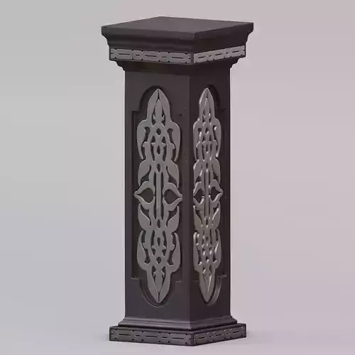 Square pedestal pillar