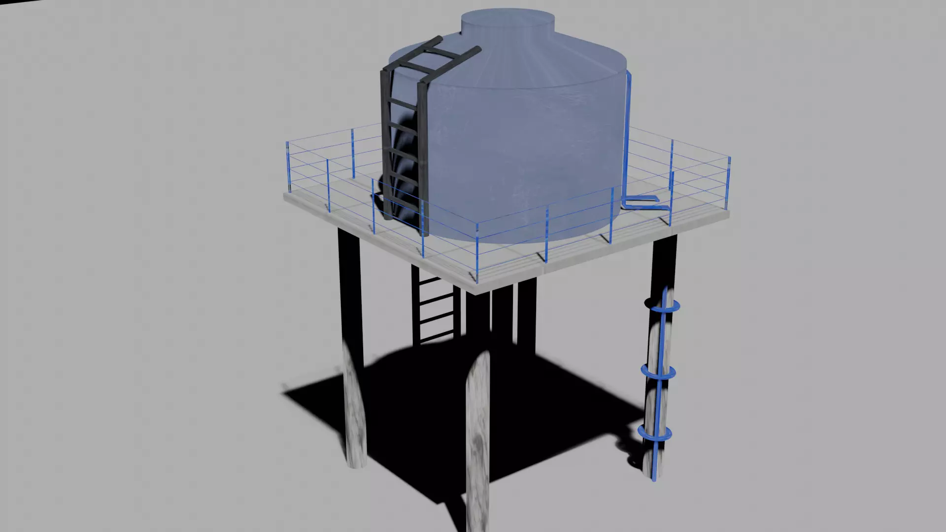 Water Tank 3D model_0