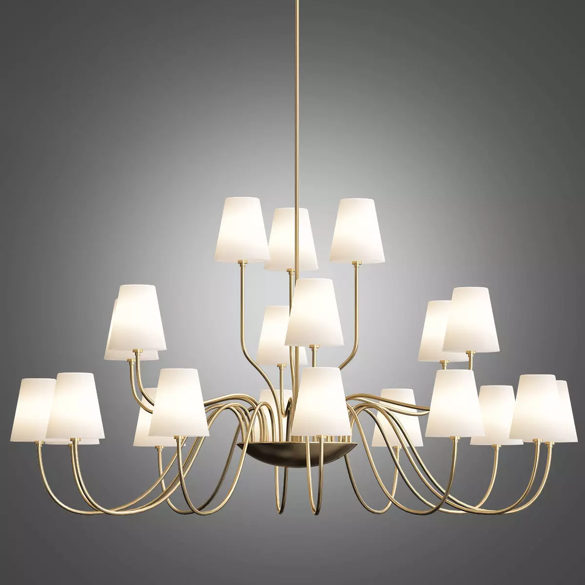 Imperial Chandelier 21 Loft Concept 3D model_0