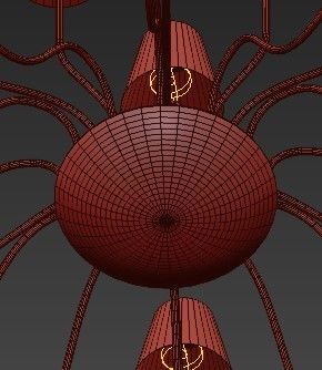 Imperial Chandelier 21 Loft Concept 3D model_1