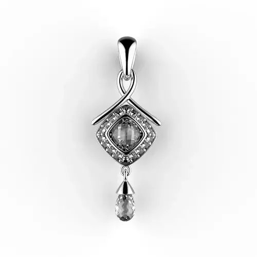 Crystal Square pendant